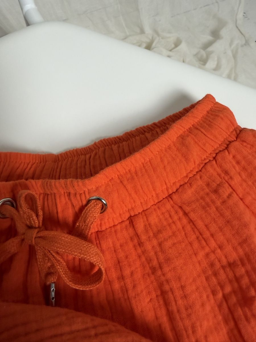 Kleiderpakete: Orange cotton set shirt and shorts – Gebraucht aus Knonau von Grapesvintage 8