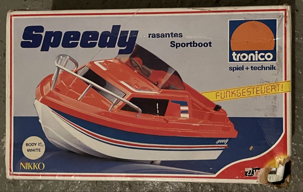 Nikko Modellismo RC: NIKKO Speedy Vintage RC Boot – Difettoso da Bern venduto da hispano74