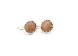 Ohrringe Silber 925 & Choco Mondstein (OH219.CHO)