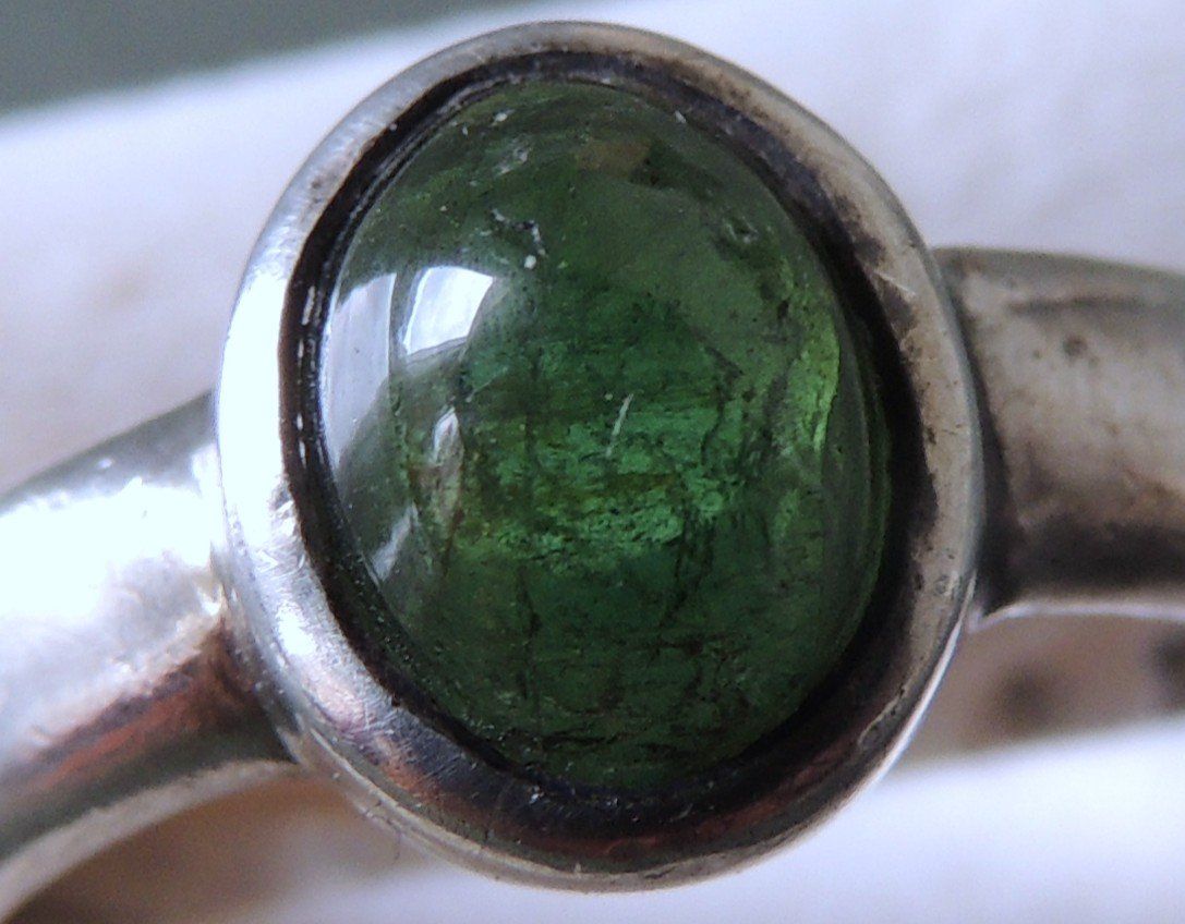 Anelli: Turmalin Silber 925 Fingerring Gr. 53 – Usato da Waldenburg venduto da schaller707 1