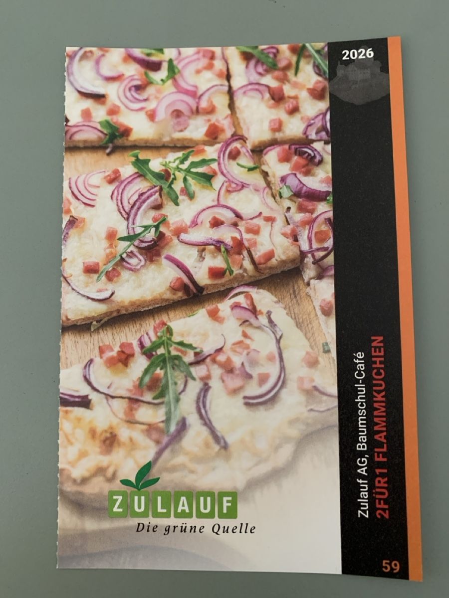 Gutscheine: 2für1 Flammkuchen, Zulauf – Neu und originalverpackt aus Attelwil von TaraLee