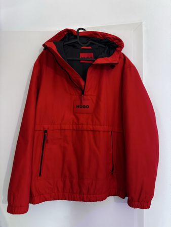 Rote HUGO Jacke Gr. L - Perfekt für den Herbst! 🍂🍁