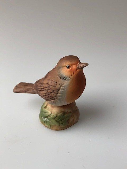 2 Stück Rotkehlchen-Gartenfiguren Aus Kunstharz – Realistisch, 13x11 Cm, Für Innen Und Außen