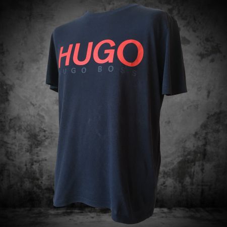 T-Shirt Hugo Boss Large Contrast Logo Black Men M
