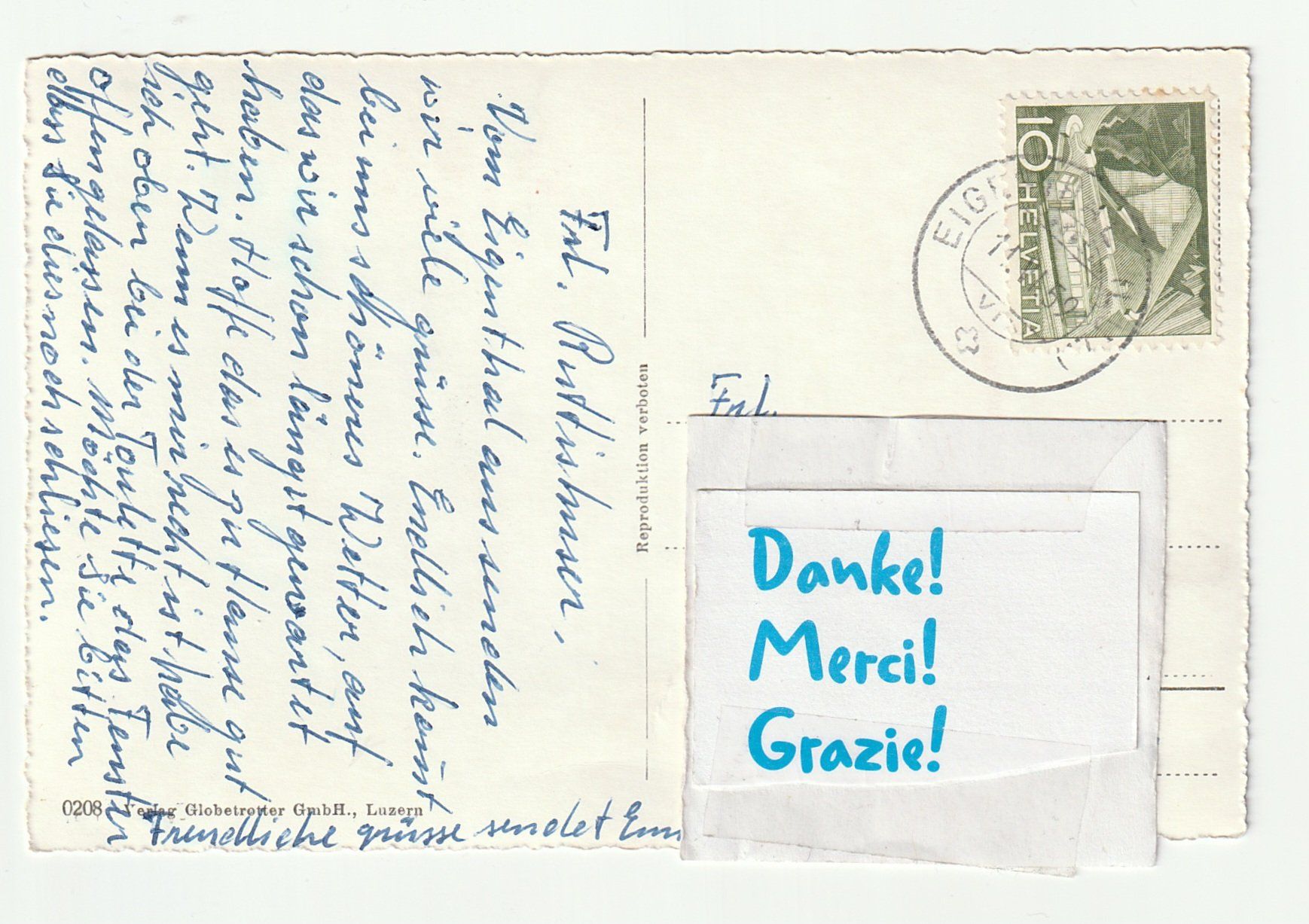 Cartoline postali: 1959, Kurort Eingenthal, Luzern, Selten Ansichtskarten – Usato da St. Gallen venduto da Ricardo_Deals 1
