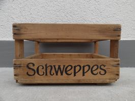 1 alte Holzkiste SCHWEPPES 1971 Kiste Getränkekiste Harass