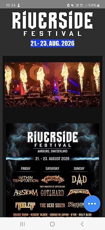 Tickets: RIVERSIDE Festival 2x DreiTagespässe – Gebraucht aus Frutigen von Kandergrunder87