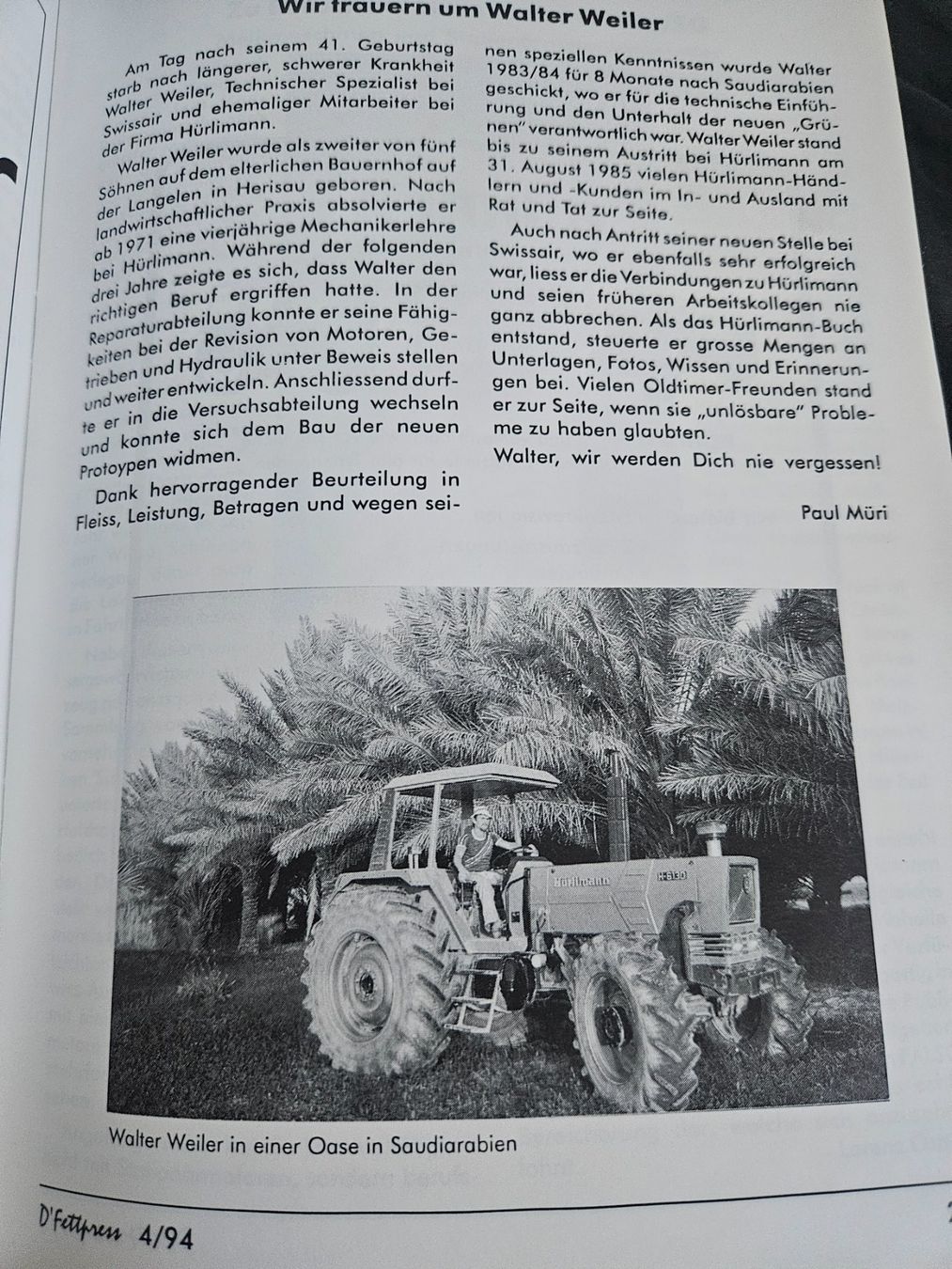 Trattori: D Fettpress 4/94 OTT Lambert Moos xx – Usato da Flawil venduto da sr1_f6st 4