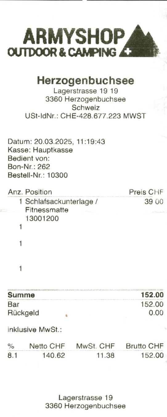 Bodenmatten: Isomatte, Schlafsackunterlage, Liegematte, Campingmatte – Neu (gemäss Beschreibung) aus Stans von Nagumiso 3