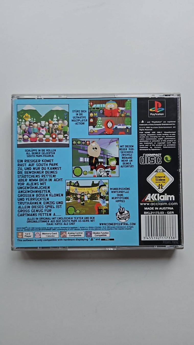 PS1 Action Set: 3 Games, Power Rangers, South Park, Jackie C (Gebraucht ...