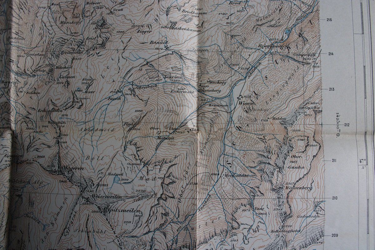 Cartine & Atlanti: Siegfriedatlas. Blatt 264 Schild – Usato da Wettswil venduto da roma010 3