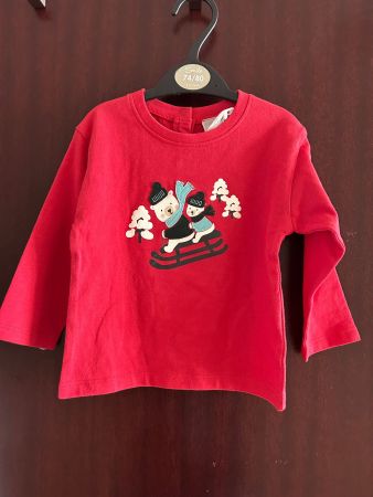 Süsses Langarm Shirt Smile, 74/80, Neu mit Etikett