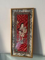 Antiker chinesischer gerahmter Seidenstoff