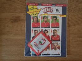 Panini EURO 2008 Multipack - 7 Tüten + 9 Sticker Bogen