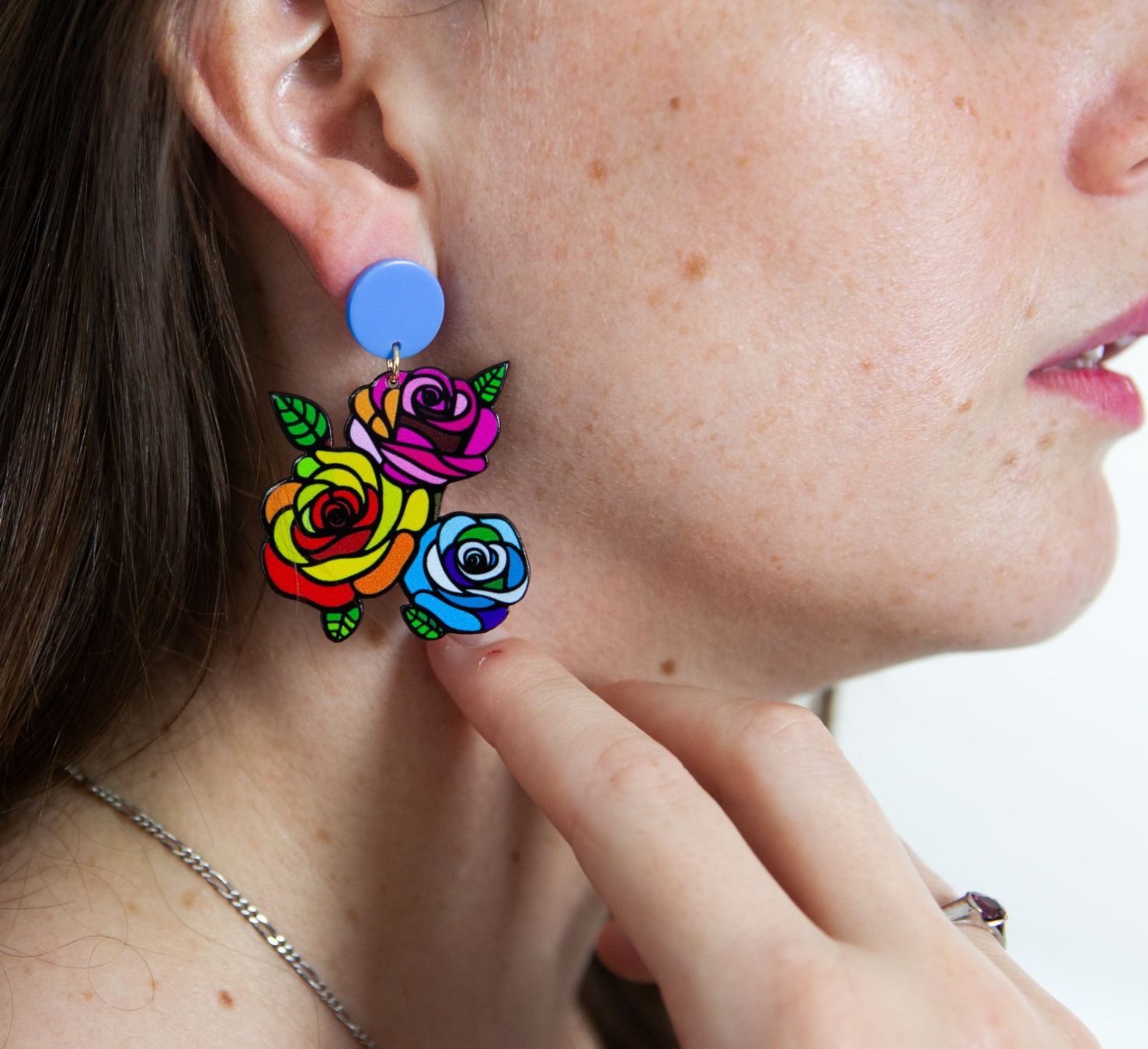 Orecchini pendenti & Orecchini a lobo: Boucles d'oreilles originales Fleurs neuves – Nuovo (secondo la descrizione) da YVERDON-LES-BAINS venduto da Tony-no 3