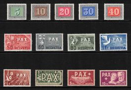 1945 Pax Serie Nr. 262 - 274 sauber ungebraucht *