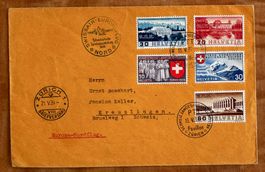 1939, Flugpost Brief, Europaflug Nord nach Zürich