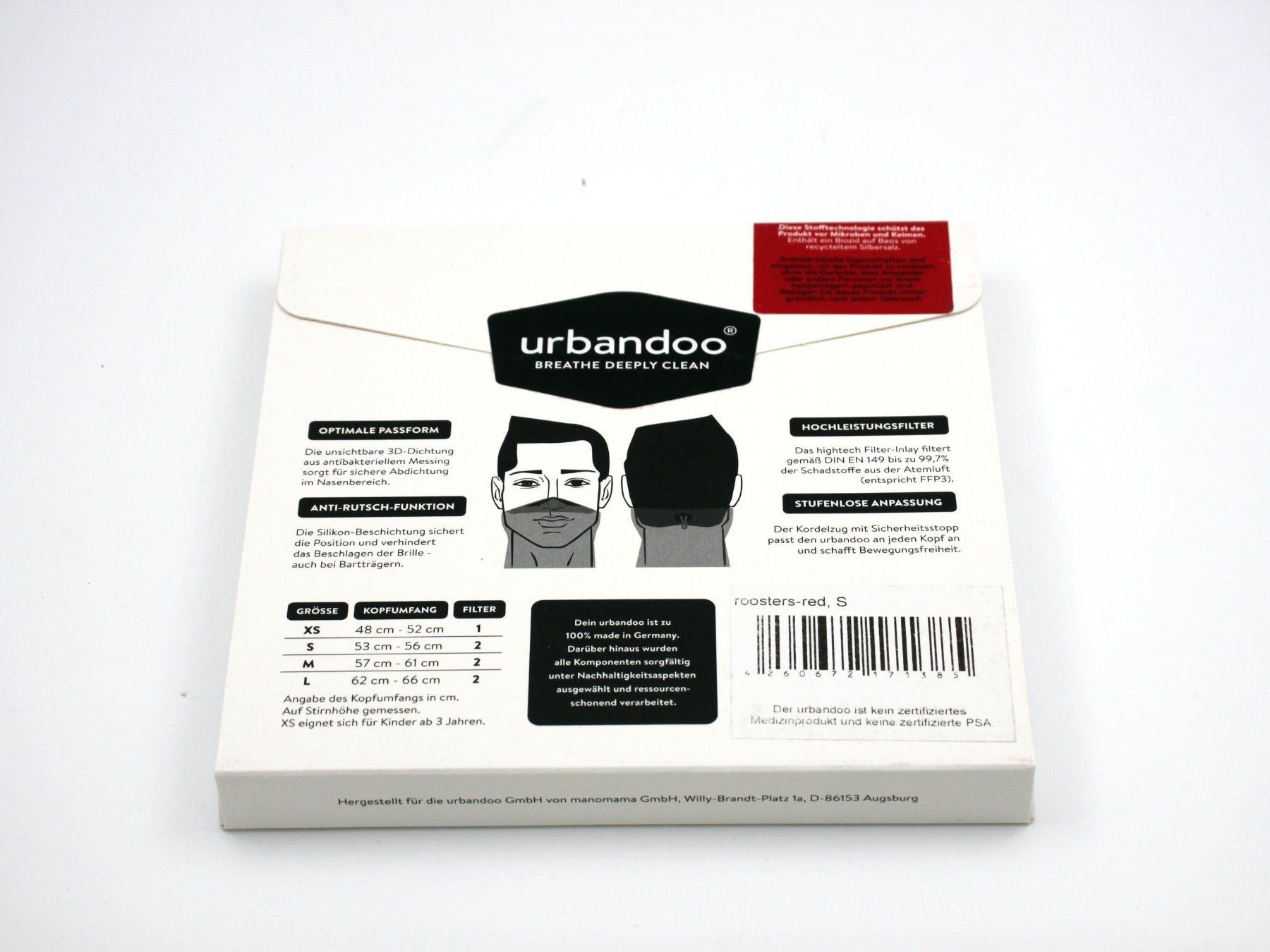 Foulards, Tücher & Schals: URBANDOO Loop-Maske "schwarz" Gr. M (7873) – Neu und originalverpackt aus Zürich von fundsachenverkauf 1