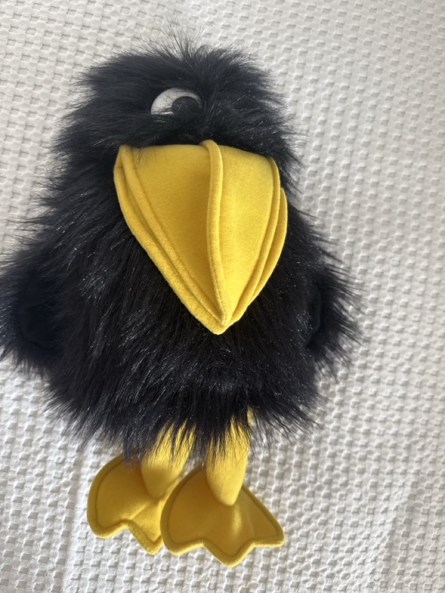 Bambole: Handpuppe Rabe Abraxas – Nuovo (secondo la descrizione) da Bergdietikon venduto da pulverschneegut