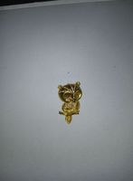 Goldige Vintage Eule Brosche mit Strass - Jetzt bieten!