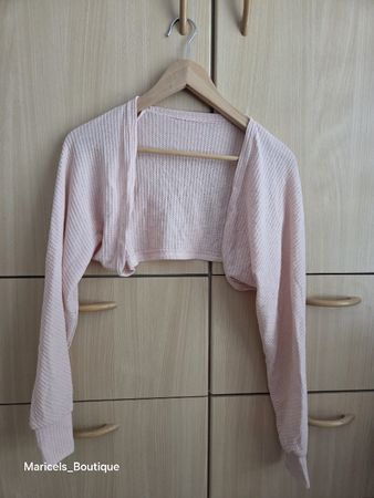 Bolero pink long sleeve fits S- M never been used