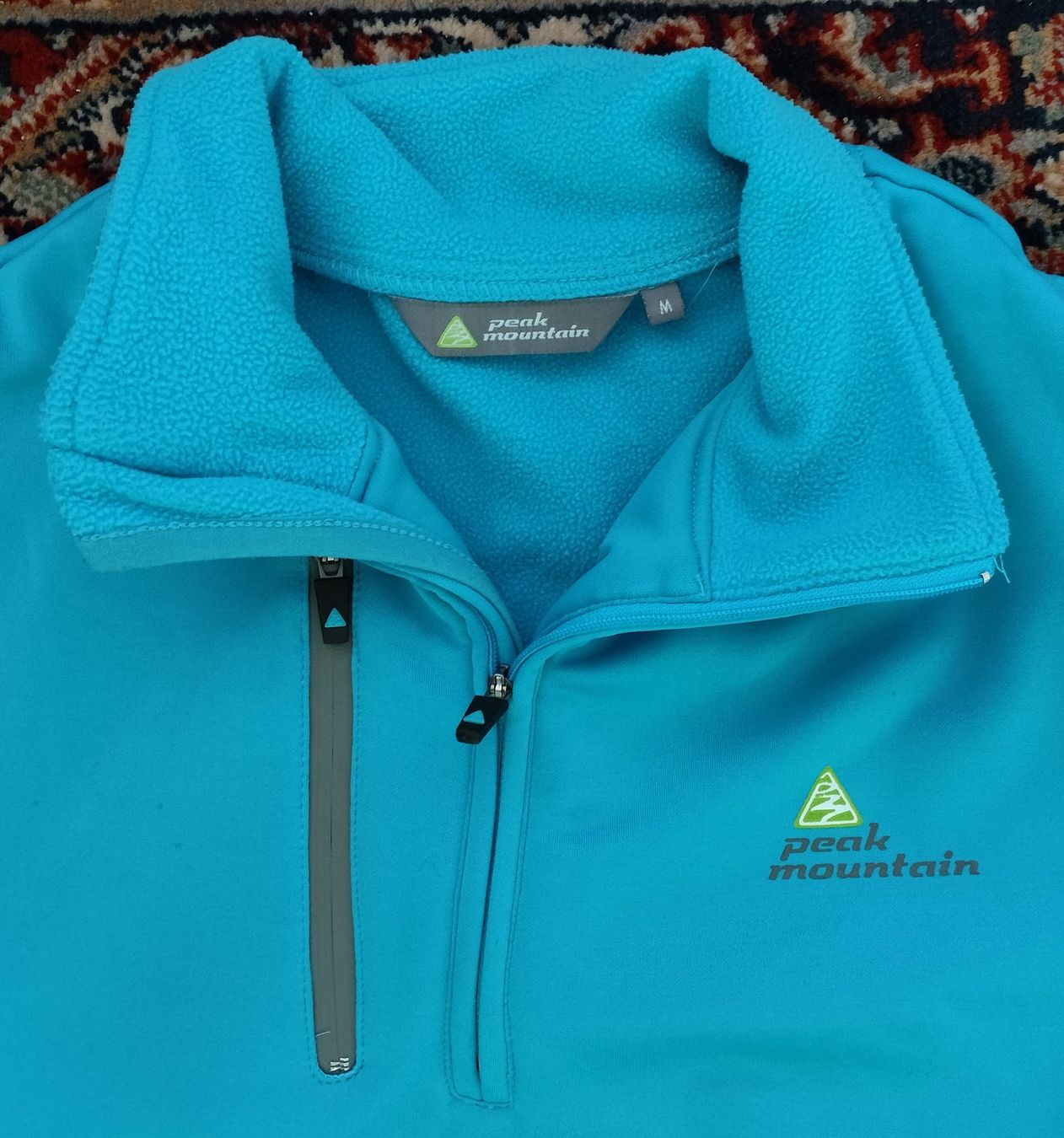 Pullover & Sweatshirts: Pullover Peak Mountain T-M Pull turquoise Maglione turchese – Gebraucht aus Grandson von proekt 1