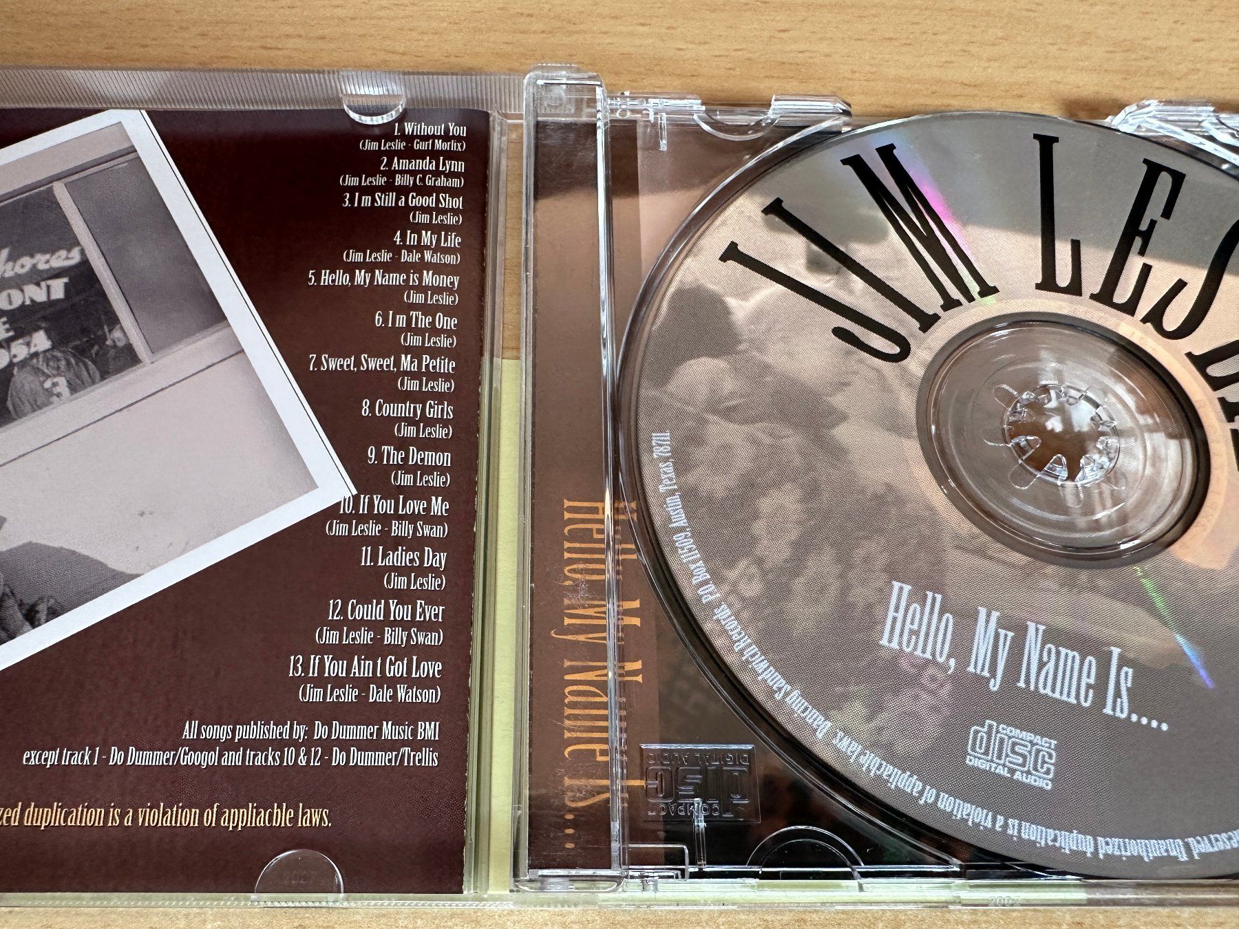 CD: Jim Leslie - Hello, My Name Is ... – Usato da Rikon im Tösstal venduto da Alpenmutz 2