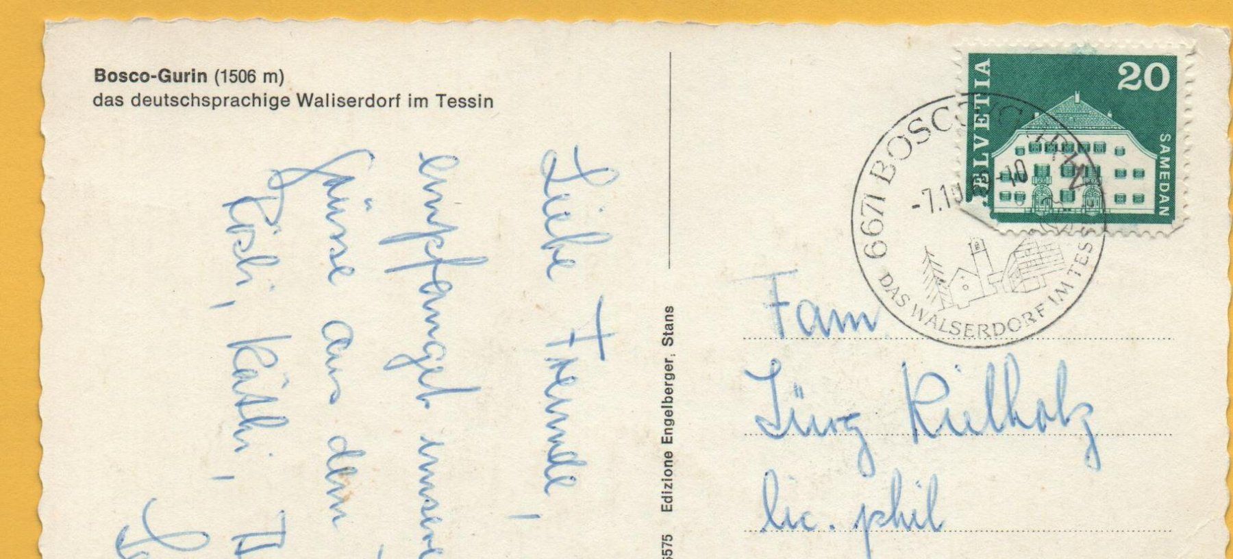 Cartoline postali: BOSCO-GURIN – Usato da Jona venduto da philajona 1