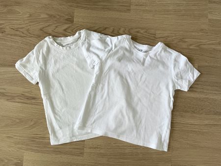 Set H&M T-Shirts | Weiss | Gr. 110/116 | Top Zustand