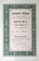 Steinfabrik Pfäffikon AG, Pfäffikon (SZ) - 1899