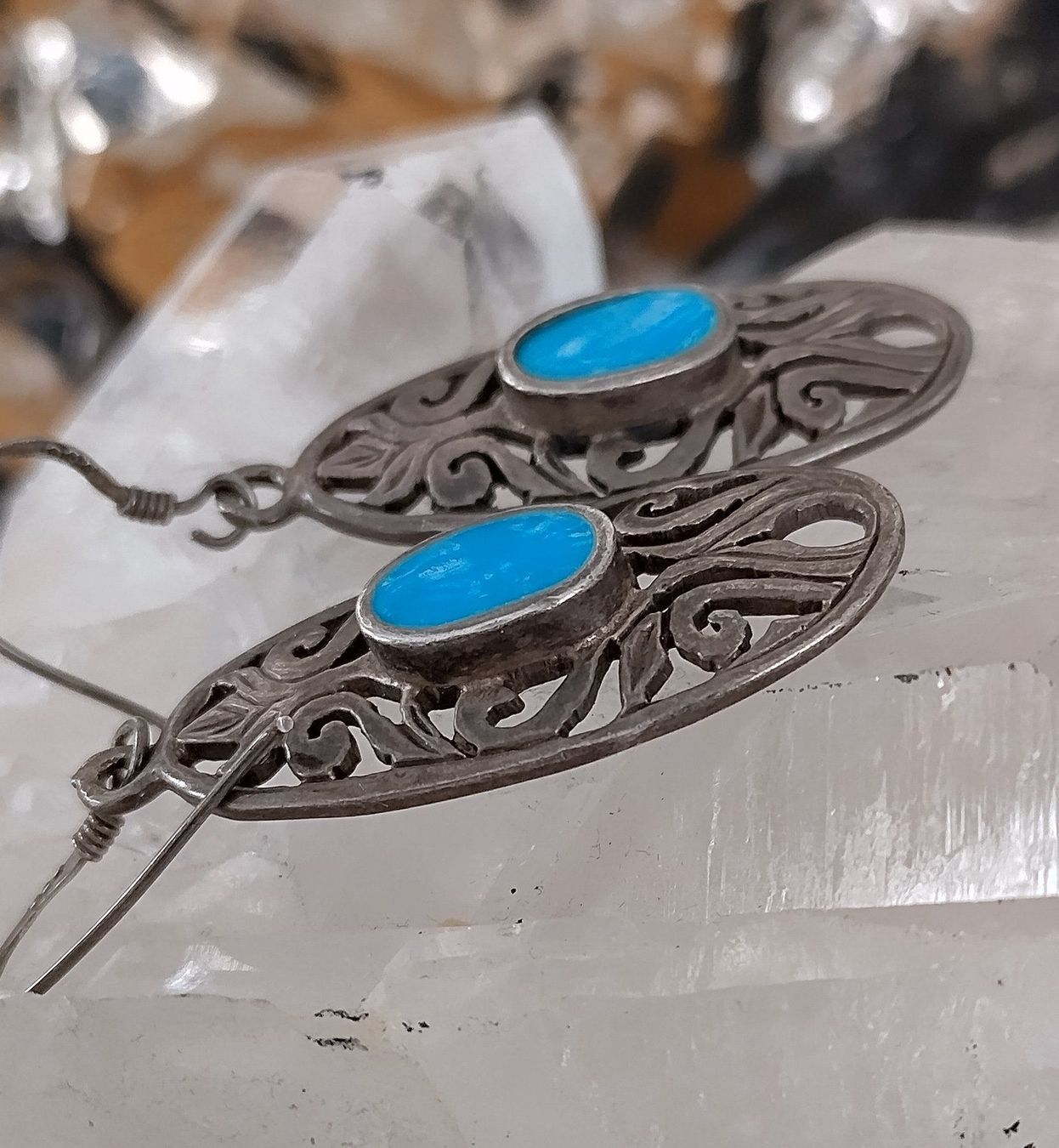 Orecchini pendenti & Orecchini a lobo: OHRRINGE MIT TÜRKIS IN 925 SILBER – Usato da Romanshorn venduto da BoutiqueA 3