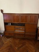 Grand vaisselier vintage avec bar intégré  années 60/70
