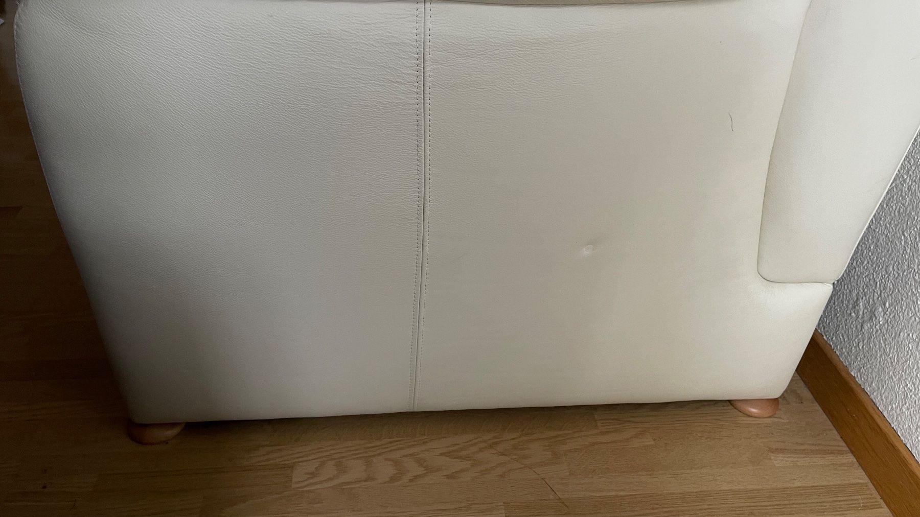 Divani: Laauser Echtleder Sofa Weiss Crème – Usato da Kägiswil venduto da asp_9cd9 2