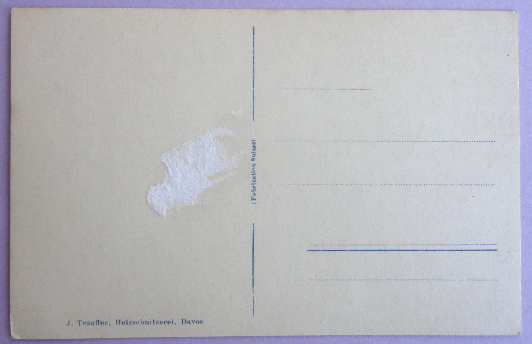 Cartes postales: Wiesen mit Valbellahorn – Défectueux à Fétigny par Billy2miny 1