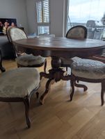 Antike Essentisch Set Louis XV Stil – Runder/Ovaler Säulenti