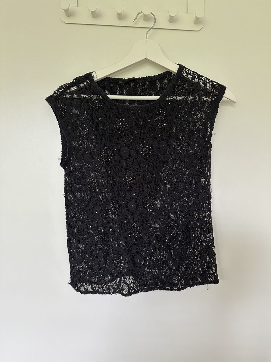 Zara Tops: Black Lace Top - size S – Gebraucht aus Staufen von nad_7jgp