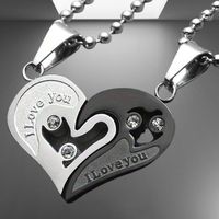 ❤️ Zeige deine Liebe mit dem "I Love You" Halsketten-Set! 💑