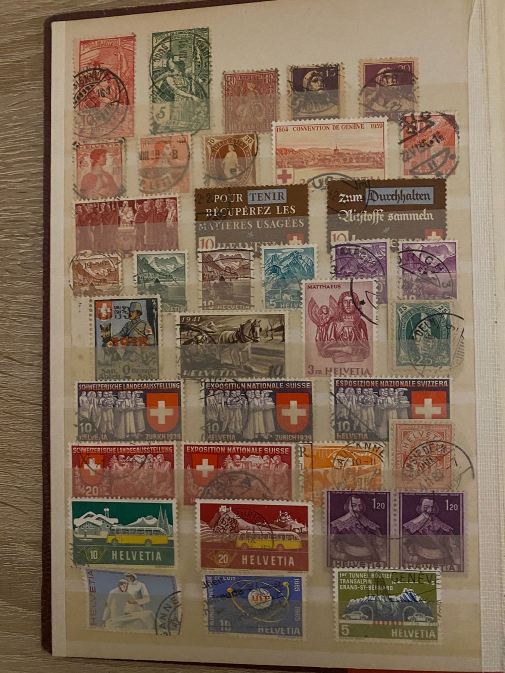 Tutti i francobolli: Alte Briefmarken Sammlung Schweiz .37Stuck – Usato da matten b. interlaken venduto da jfran17