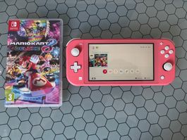 Nintendo Switch Lite (Pink) + Mario Kart 8 Deluxe