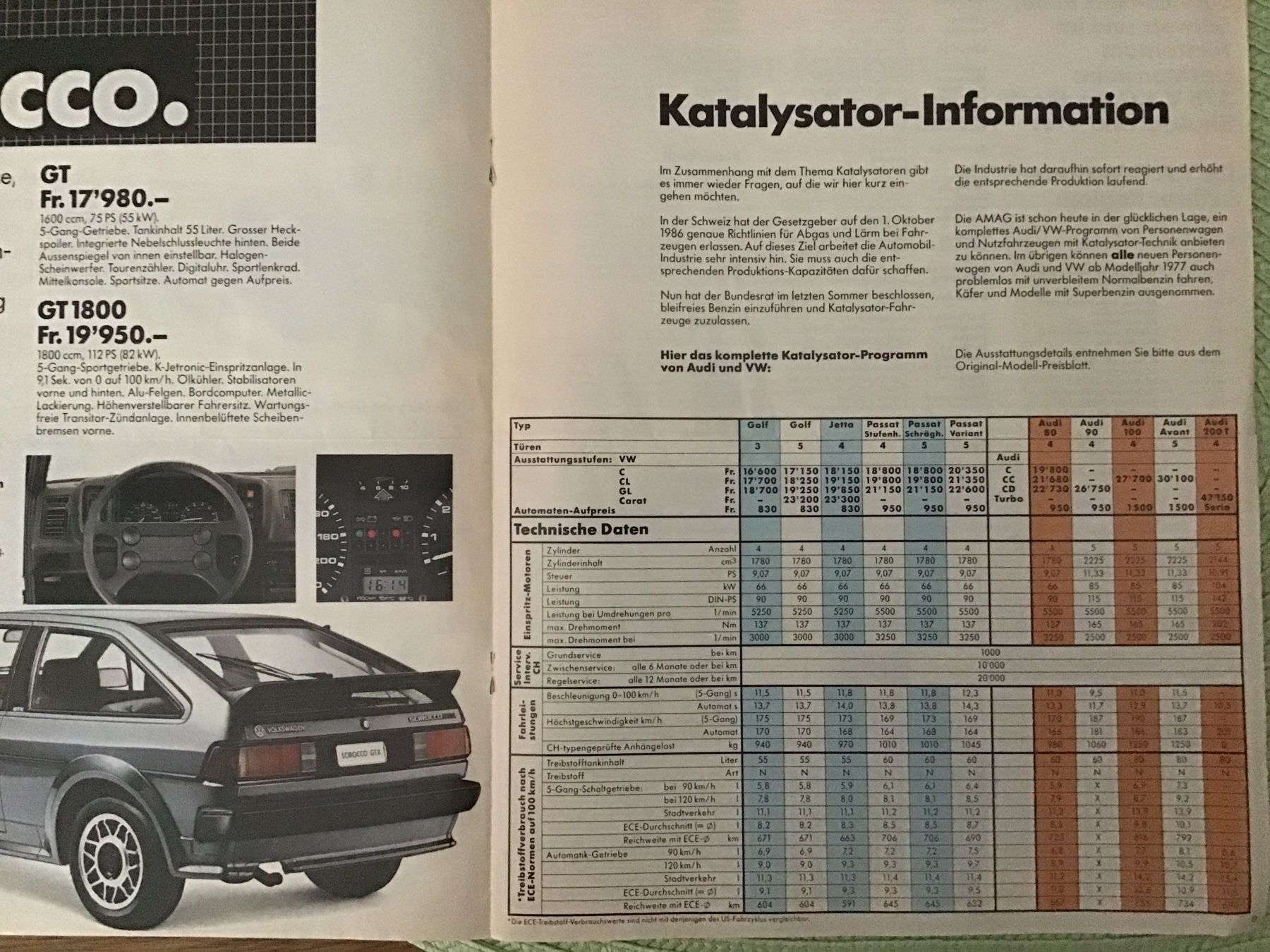 VW Documenti: Audi/VW Programm Verkaufsprospekt 24 Seiten 1985 – Usato da Scherzingen venduto da Starseller62 6