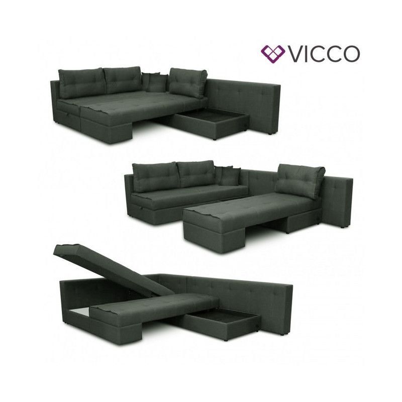Divani: Schlafsofa Ecksofa MILTON Links - Anthrazit - Sofa – Nuovo e nell'imballaggio originale da Wallenwil venduto da toesstal-vertrieb 2