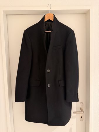 Zara Man Winter Mantel, schwarz, Grösse L – Top Zustand!