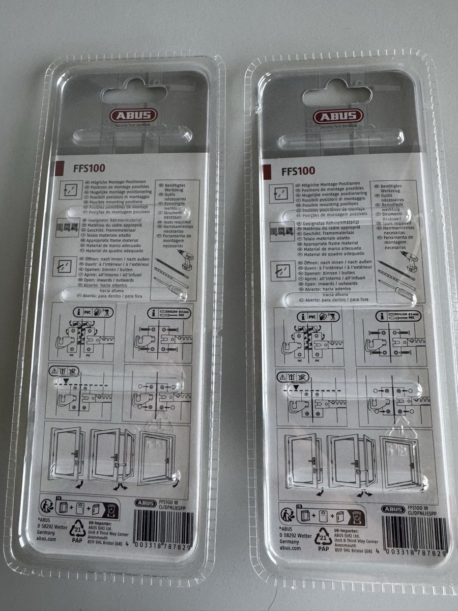 Fenster: ABUS FFS100 Window Restrictor 2 pcs White – Neu und originalverpackt aus Birmensdorf ZH von vic_mv7m 1