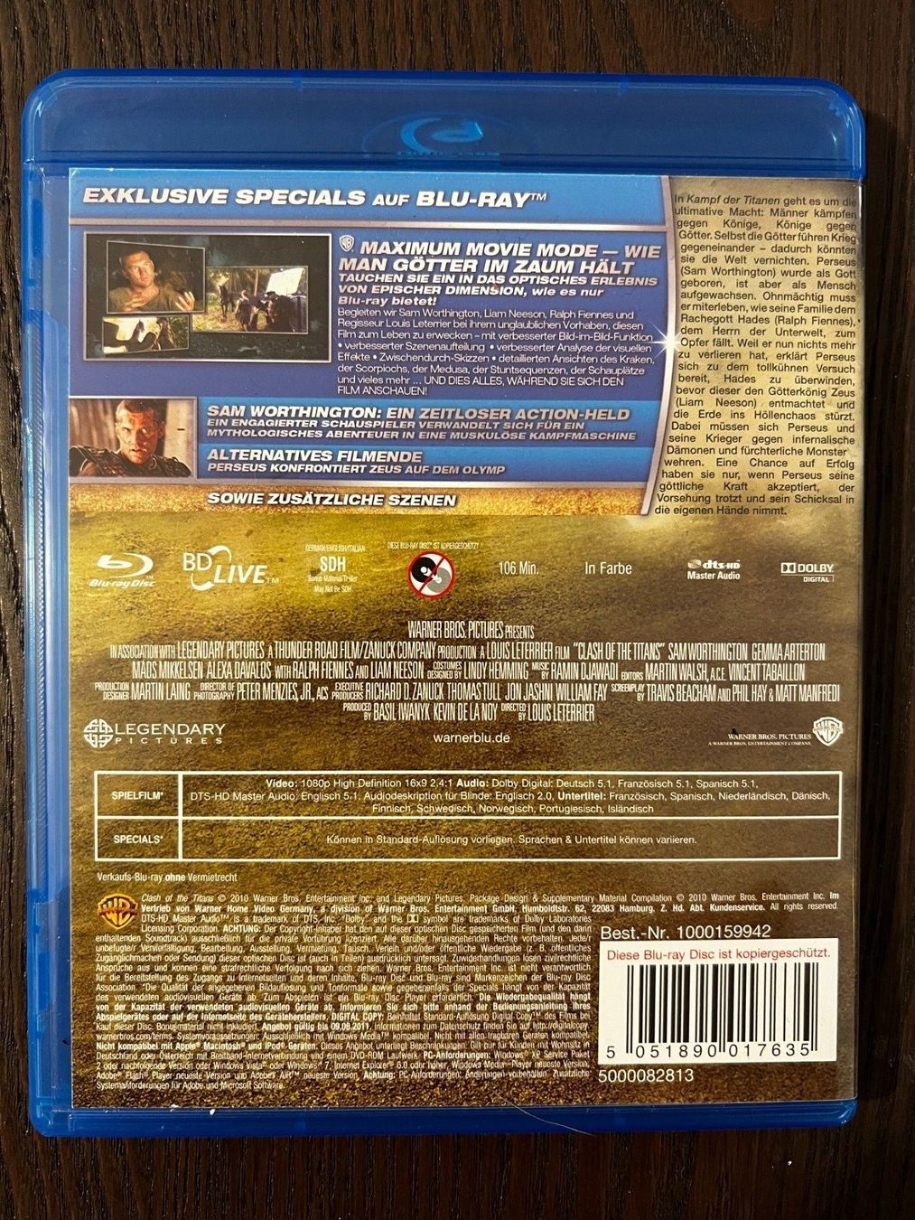 Tutti i DVDs: Kampf der Titanen – Usato da Zürich venduto da Blu-ray_ZH 1