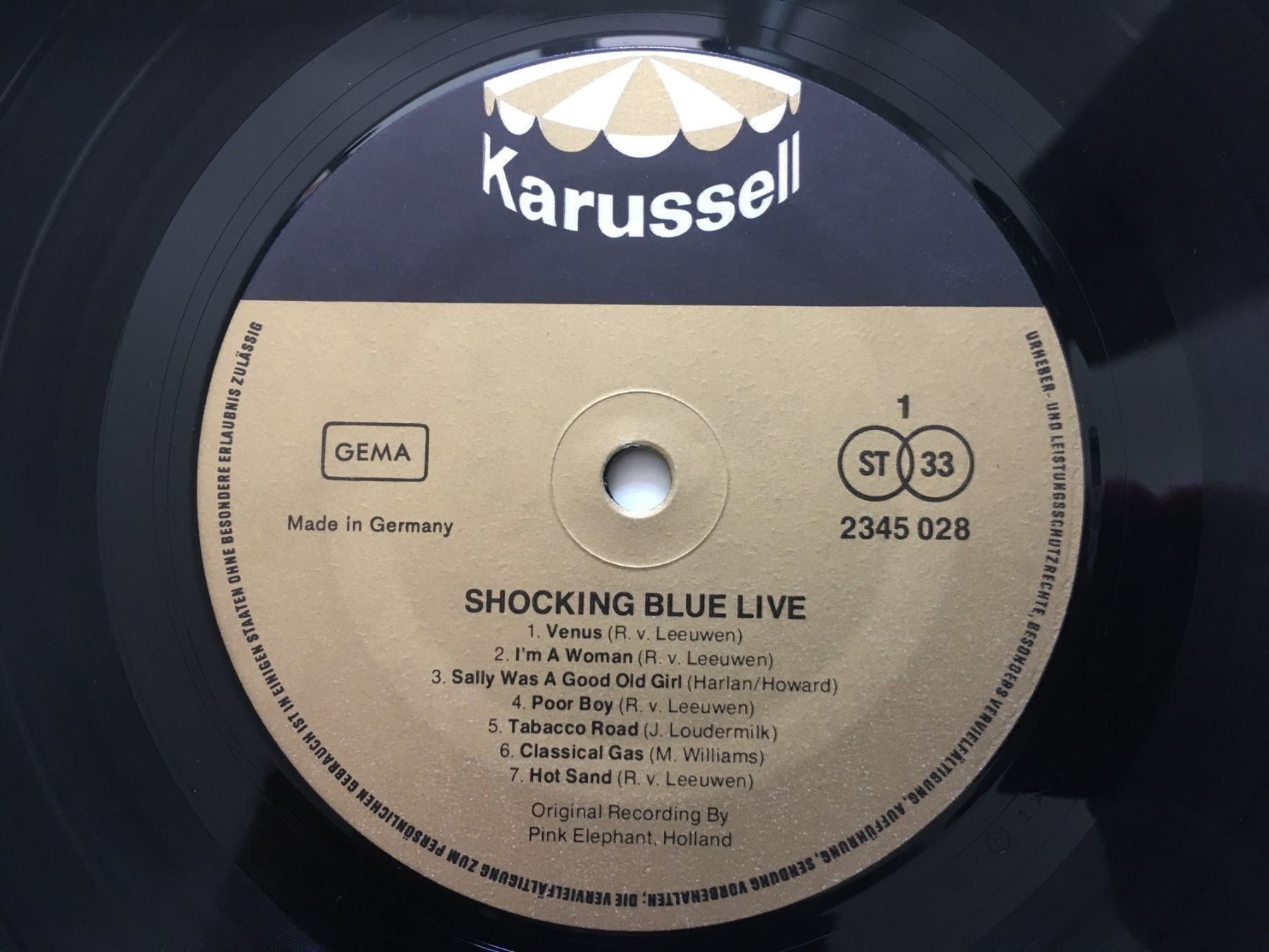 Dischi in vinile: Shocking Blue – Live – Usato da Uster venduto da mojorisin01 2