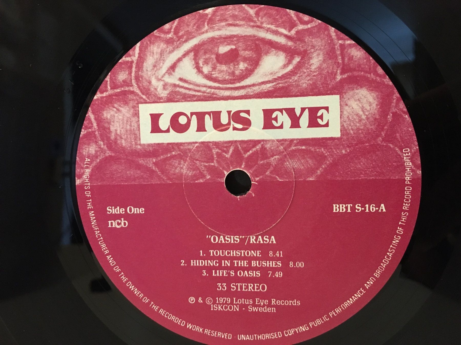 Dischi in vinile: Schallplatte - OASIS - RASA - LOTUS EYE - 1979 – Usato da Andwil SG venduto da Rainboli 6