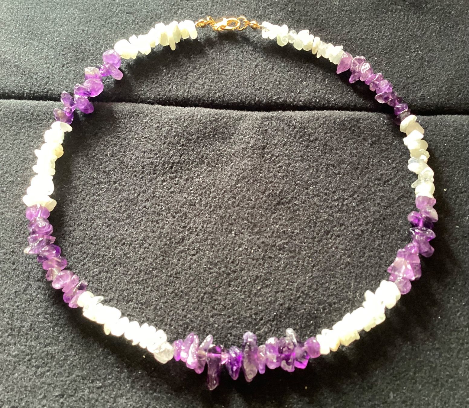 Catenine: Schlichte Heilstein Splitterkette: Amethyst + Ice Quarz – Nuovo e nell'imballaggio originale da Laax venduto da kri_95f5 2
