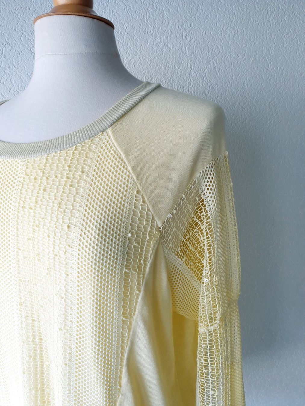 Pullover & Sweatshirts: PULLOVER PULLI MADE ITALY MIT SEIDE L 42 40 GELB TUNIKA TOP – Neu (gemäss Beschreibung) aus Elsau von the-colorful-side 1