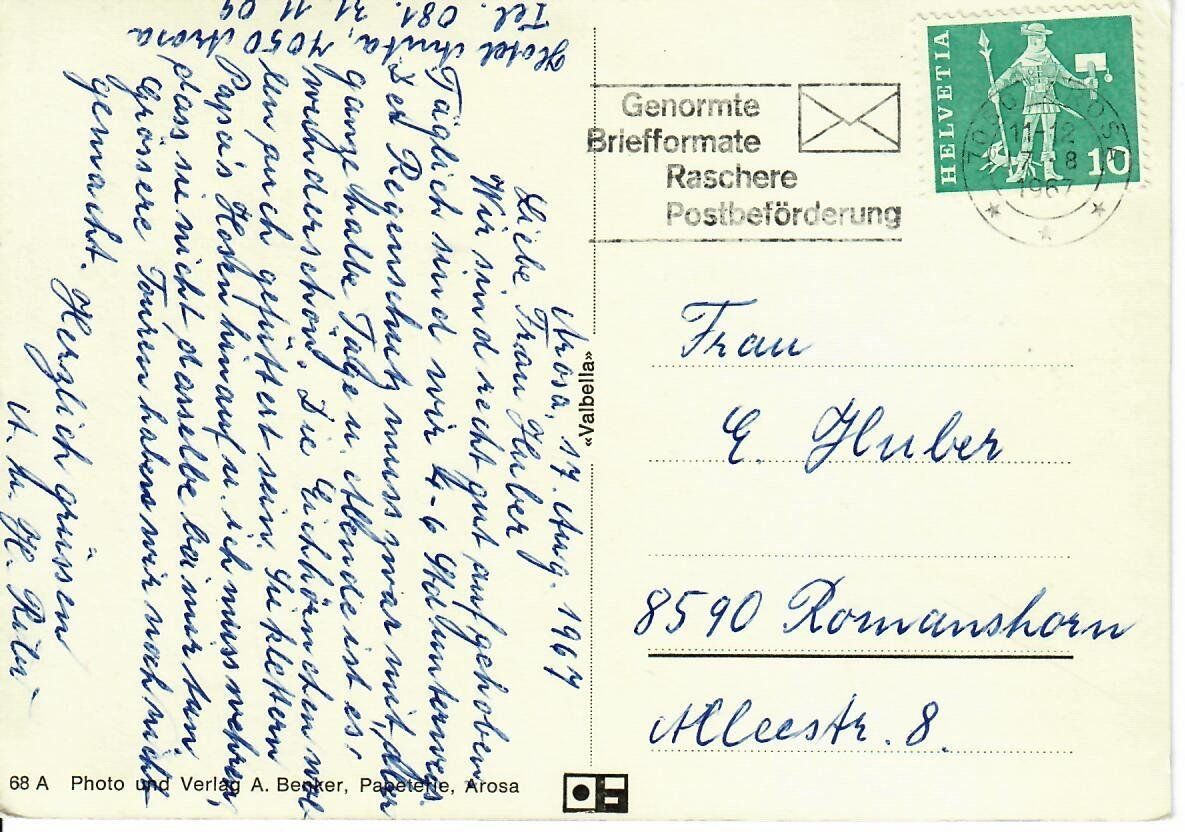 Cartes postales: Arosa – D'occasion à Hochdorf par Ziegel-16 1