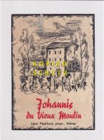 Etikette - Johannis du Vieux Moulin /bd